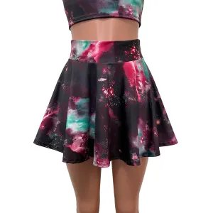 SALE - SMALL - New Galaxy Skater Skirt