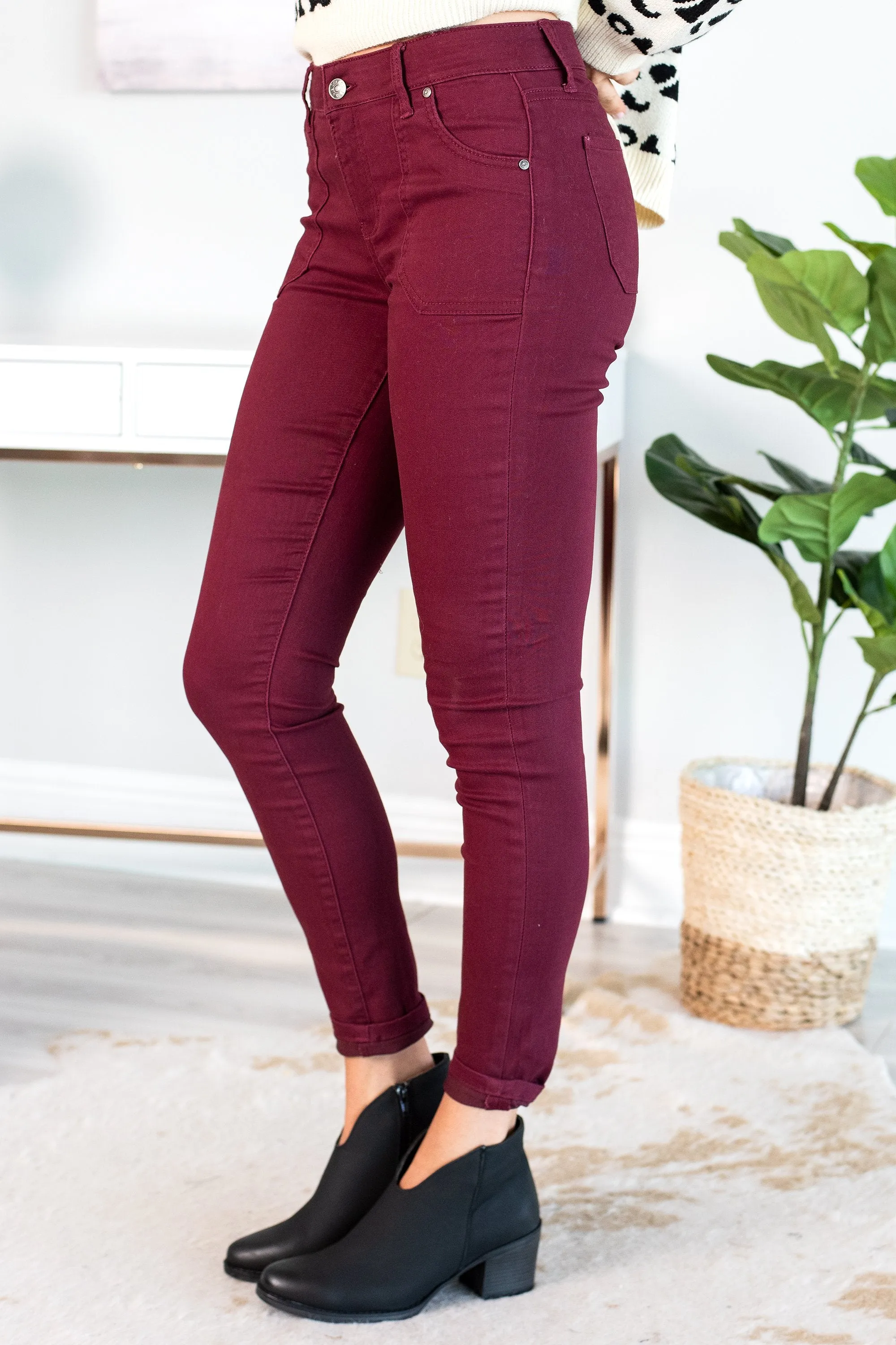 See You There Burnt Red Jeggings