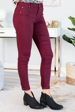 See You There Burnt Red Jeggings