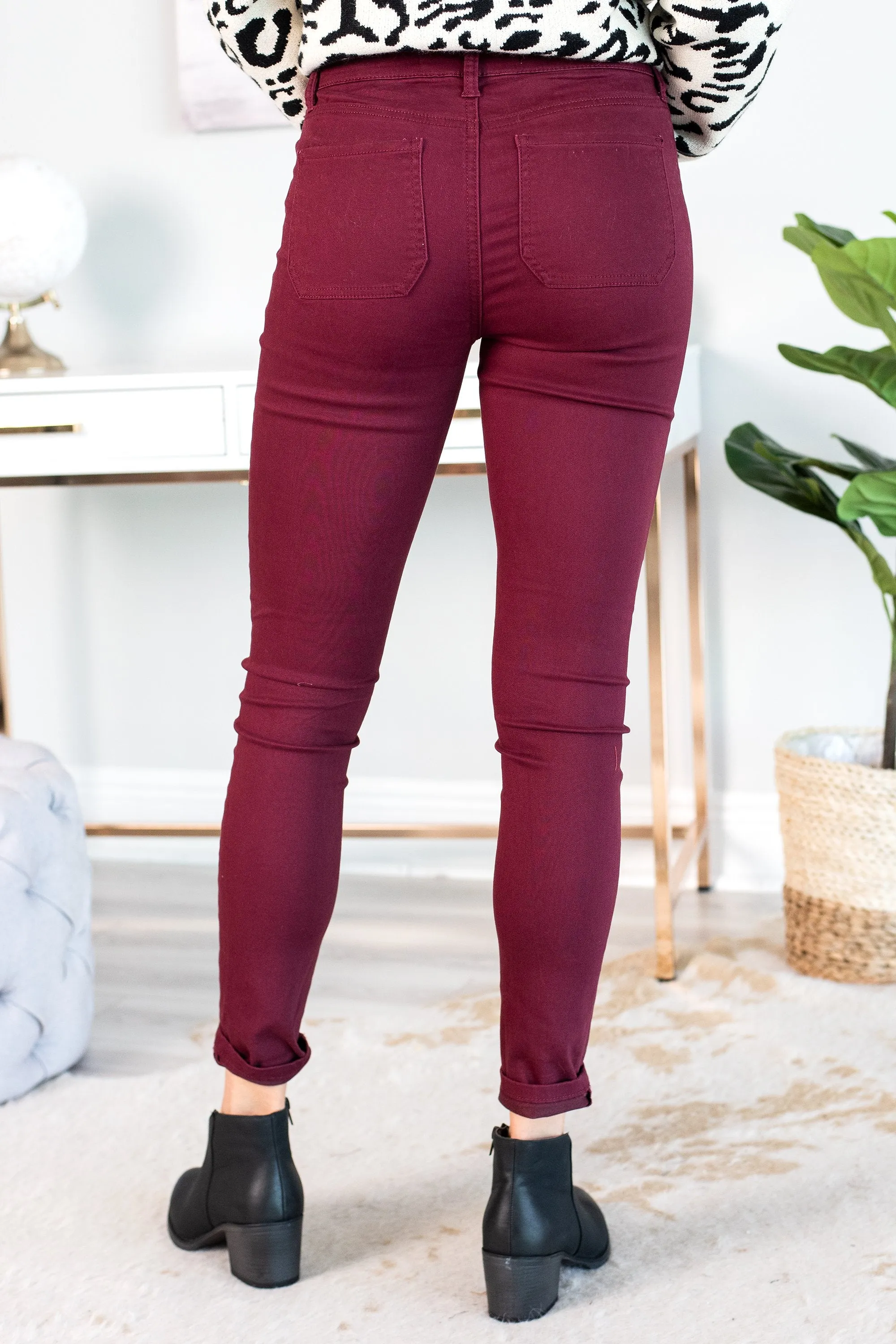 See You There Burnt Red Jeggings