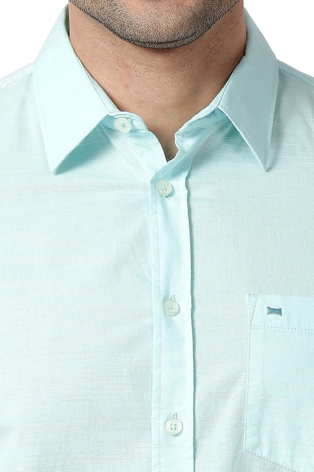 Slim Fit Cotton Slub Shirt