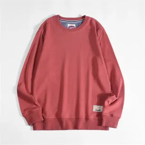 Wiaofellas  -  Men Oversized Sweatshirt Spring Autumn Casual Sweatshirts Soild Hip Pop Pullover Loose Fashion Sweatshirt Streetwear Men Clothes