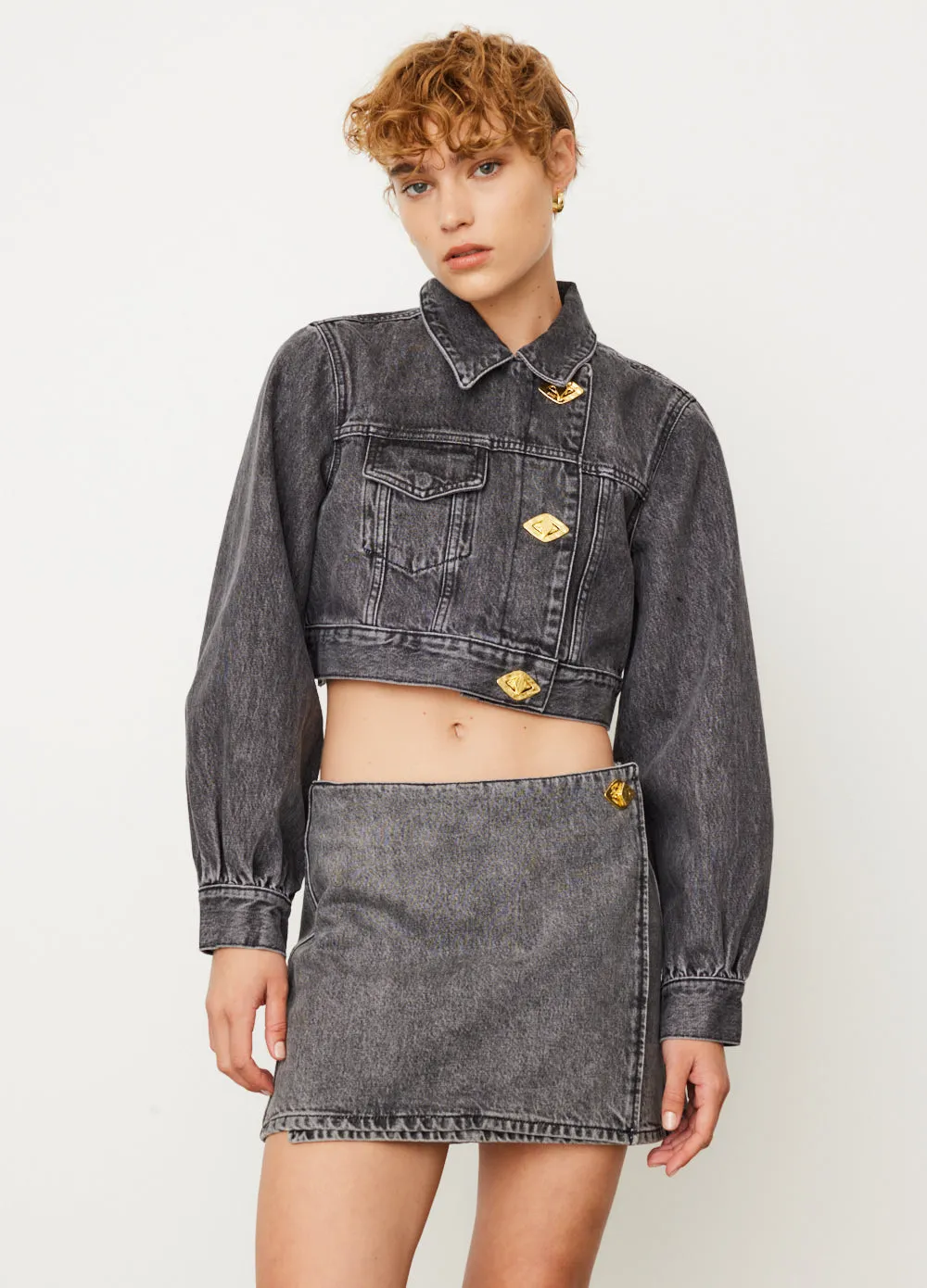 Wrap Mini Skirt