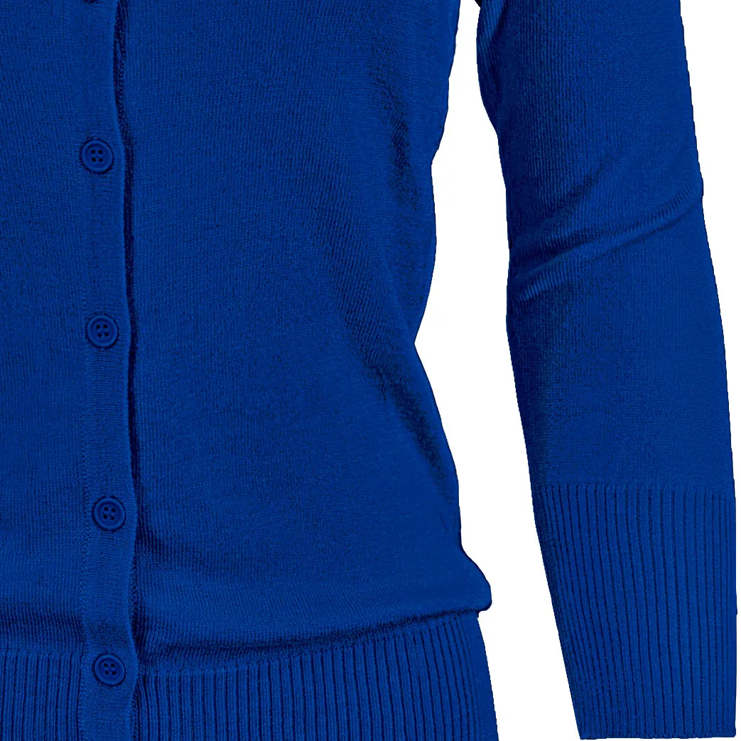 YEMAK Women's 3/4 Sleeve Crewneck Cardigan Sweater CO079PL PLUS size (1X-3X) Color (2 of 2)