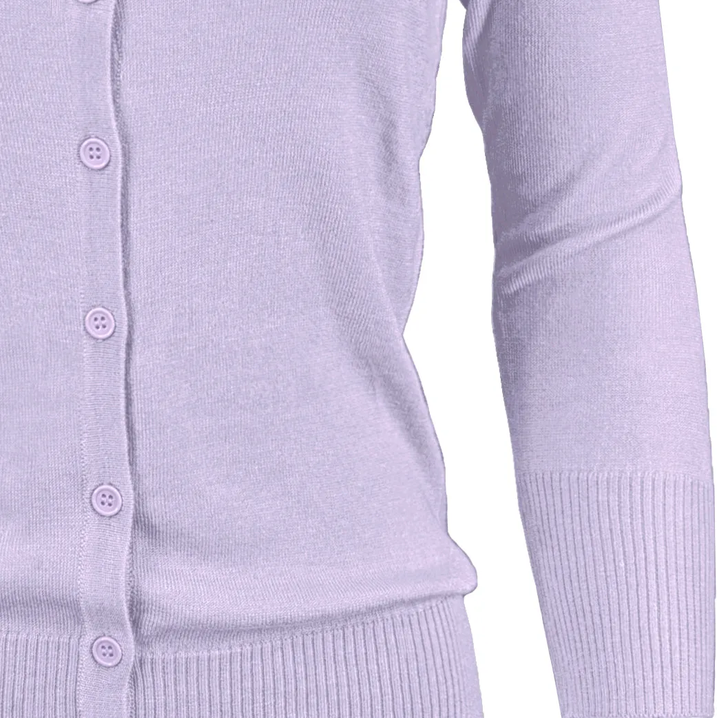 YEMAK Women's 3/4 Sleeve Crewneck Cardigan Sweater CO079PL PLUS size (1X-3X) Color (2 of 2)