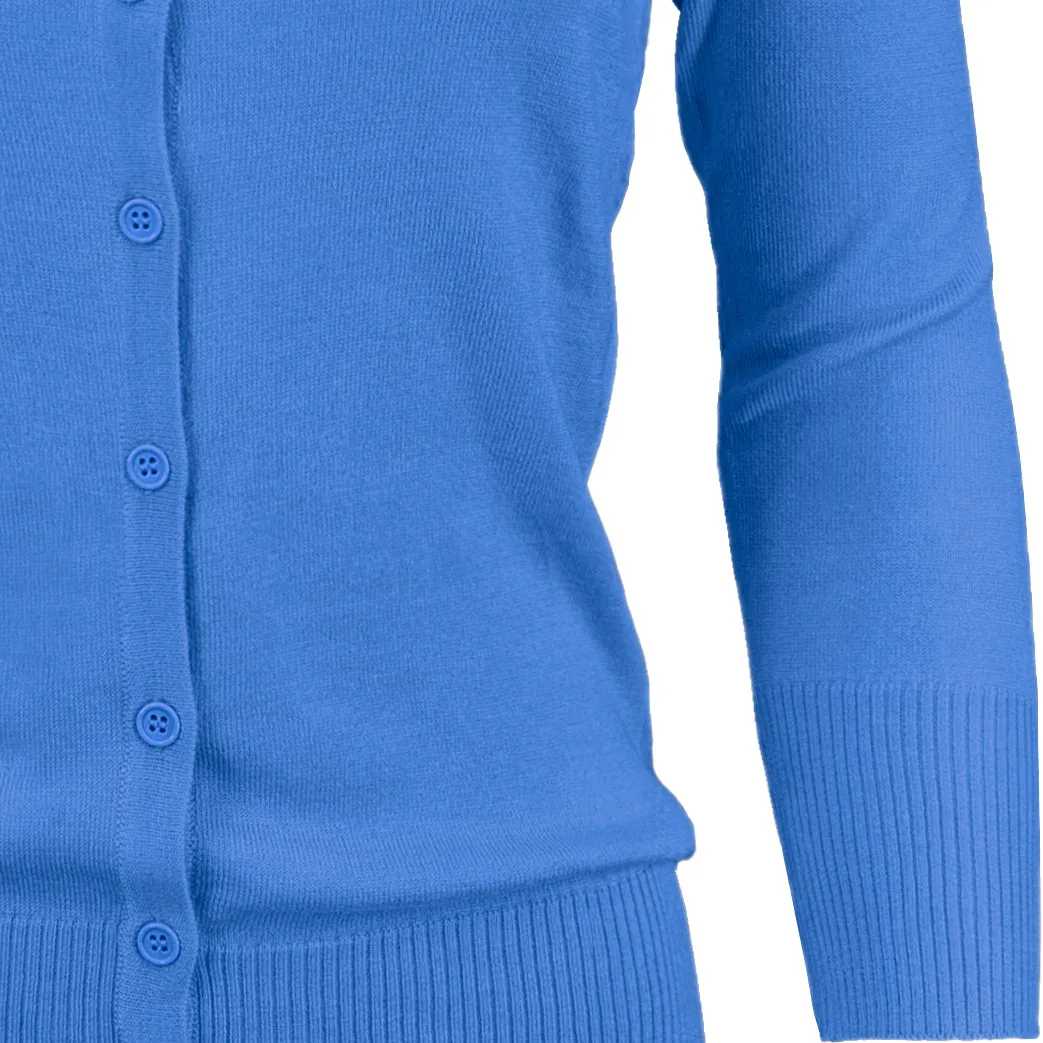 YEMAK Women's 3/4 Sleeve Crewneck Cardigan Sweater CO079PL PLUS size (1X-3X) Color (2 of 2)