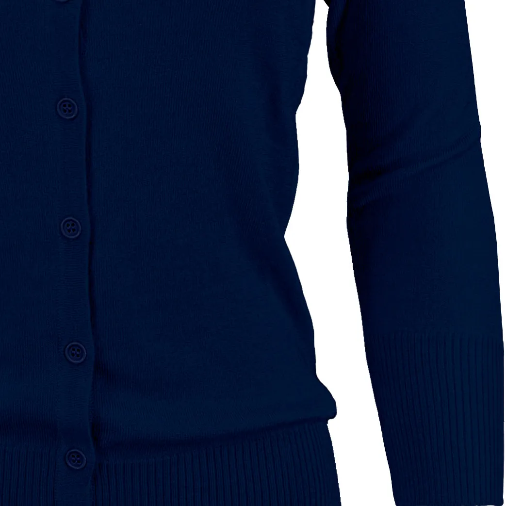 YEMAK Women's 3/4 Sleeve Crewneck Cardigan Sweater CO079PL PLUS size (1X-3X) Color (2 of 2)