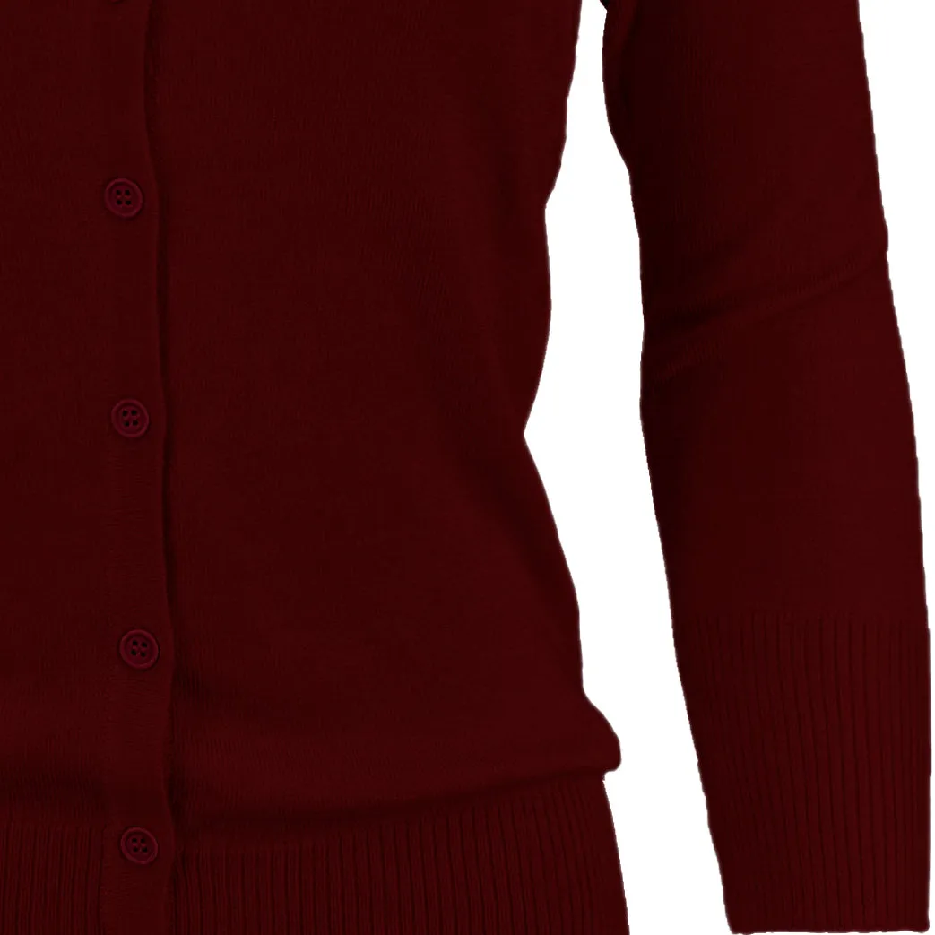 YEMAK Women's 3/4 Sleeve Crewneck Cardigan Sweater CO079PL PLUS size (1X-3X) Color (2 of 2)
