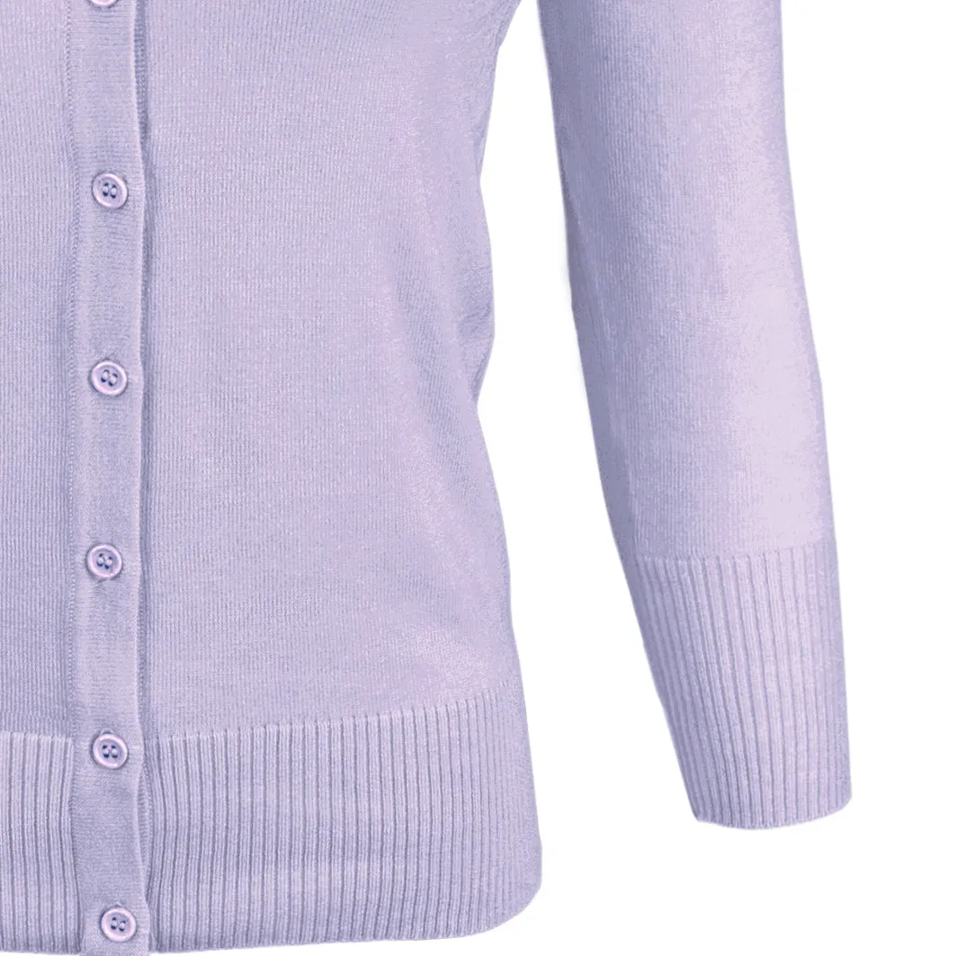YEMAK Women's 3/4 Sleeve V-Neck Cardigan Sweater CO078PL (1X-3X) PLUS size Option (2 of 2)